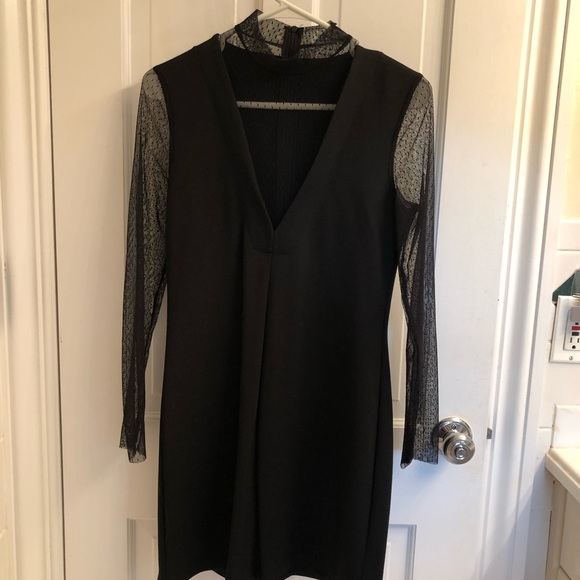 Zara black sexy mesh dress - Picture 1 of 3